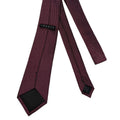 WagnPurr Shop Men's Tie THEORY Micro Stitched Dotted Silk Tie - Burgundy