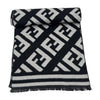 WagnPurr Shop Scarves & Shawls FENDI Unisex Casmere FF Logo Reversible Scarf - Black & Grey