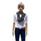 WagnPurr Shop Scarves & Shawls GIORGIO ARMANI Paisley Silk Scarf/Shawl - Navy & White
