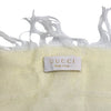 WagnPurr Shop Scarves & Shawls GUCCI Cotton Fringe Scarf - Pale Yellow