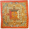 WagnPurr Shop Scarves & Shawls HERMES Paris Animaux Solaires 90 Silk Scarf - Orange