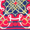WagnPurr Shop Scarves & Shawls HERMES Pellier Paris Eperon d'Or Carre 90 Silk Scarf - Navy & Red