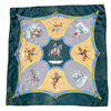 WagnPurr Shop Scarves & Shawls HERMES Vintage Ecole Francaise d'Equitation 90cm Silk Scarf - Green