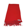 WagnPurr Shop Scarves & Shawls HOBBS Cashmere & Silk Fringe Scarf - Red