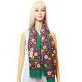 WagnPurr Shop Scarves & Shawls Yves Saint Laurent Wool Floral Scarf/Shawl - Green, Purple
