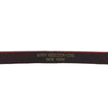 WagnPurr Shop Unisex Belt BARRY KIESELSTEIN-CORD Vintage Embossed Lizard Belt with Silverplate Buckle - Red