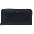 WagnPurr Shop Wallet PRADA Saffiano Leather Zip Around Wallet - Black NEW w/Out Tags