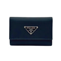 WagnPurr Shop Wallet PRADA Tessuto Nylon & Saffiano Leather 6 Key Holder - Black NEW w/Out Tags