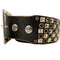WagnPurr Shop Women's Belt BALTAZAR Unisex Heavily Studded Leather Belt - Brown