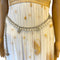 WagnPurr Shop Women's Belt BELT- Chain Belt- Silvertone, Faux Pearl, Rhinestone Charms