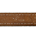 WagnPurr Shop Women's Belt BETH FRANK Unisex Studded Leather Belt with Pewter Buckle - Black