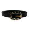 WagnPurr Shop Women's Belt CHANEL Vintage Leather Belt - Black