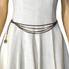 WagnPurr Shop Women's Belt CHANEL Vintage Multi Chain Medallion Belt Black and Gold