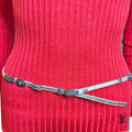 WagnPurr Shop Women's Belt GAS BIJOUX Vintage Charm Embellished Leather Belt - Silver