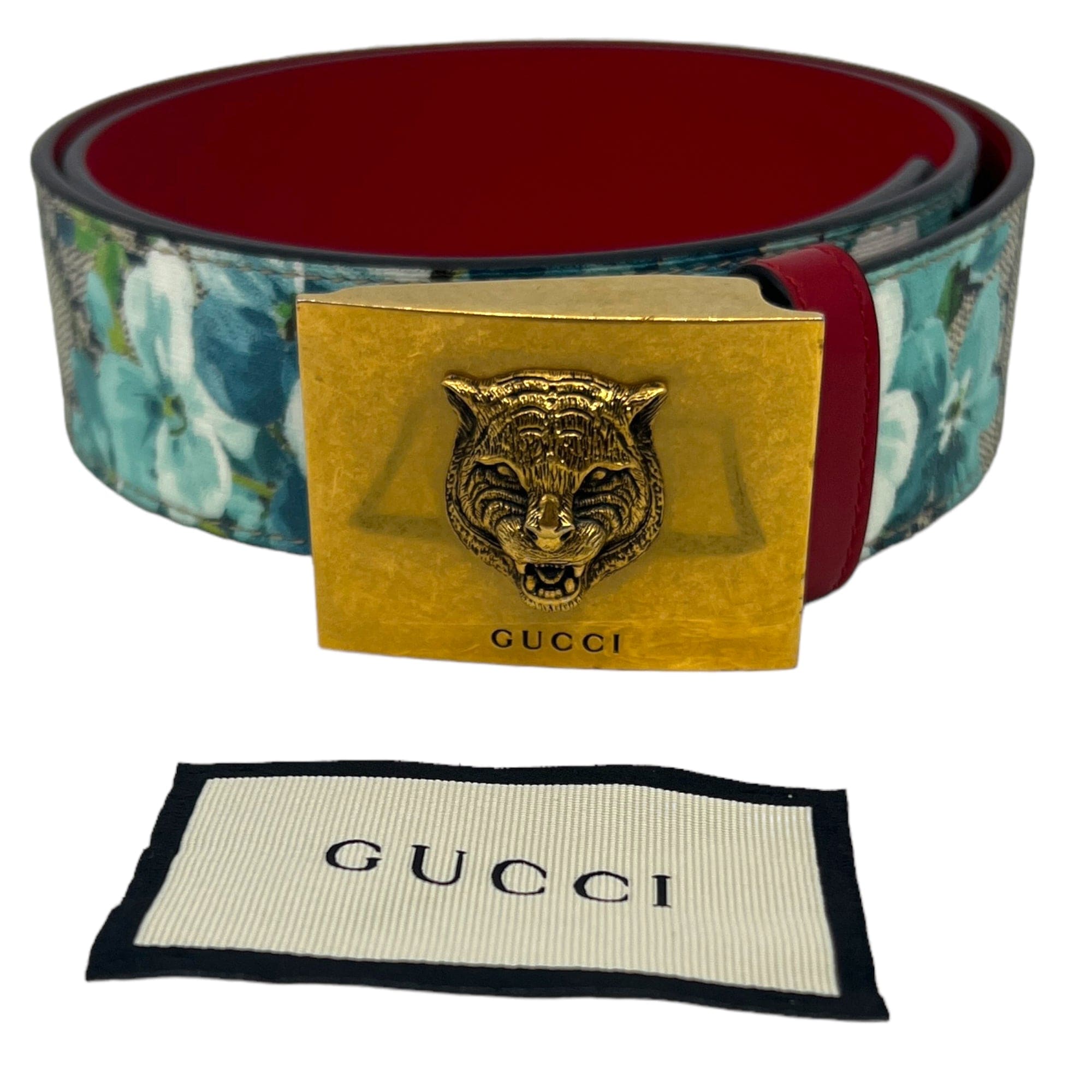 Gucci supreme tiger belt Clearance