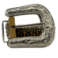 WagnPurr Shop Women's Belt KIPPYS Crystal-Embellished Western Style Leather Belt with Silver Buckle - Tan