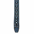 WagnPurr Shop Women's Belt KIPPYS Swarovski Crystal Embellished Western Style Cowgirl Belt - Slate Blue