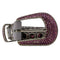 WagnPurr Shop Women's Belt KIPPYS Textured Leather Belt with Swarovski Crystals - Lavender