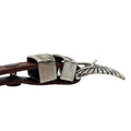 WagnPurr Shop Women's Belt TOM TAYLOR Vintage Lizard & Sterling Silver Belt - Cognac