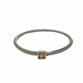 WagnPurr Shop Women's Bracelet BRACELET Gold Tone with Purple Stone - New w/out Tags