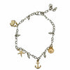 WagnPurr Shop Women's Bracelet BRIGHTON Cape Cod Anklet-Silver and Gold