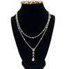 WagnPurr Shop Women's Bracelet SCOTT KAY Sterling Silver Freshwater Pearl Diamond Drop Necklace - Silver