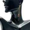 WagnPurr Shop Women's Earrings EARRING Single 14K Gold Dangle with Garnet Stone