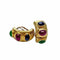 WagnPurr Shop Women's Earrings EARRINGS 14K Gold, Emerald, Ruby & Sapphire Hoops