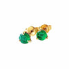 WagnPurr Shop Women's Earrings EARRINGS 14K Gold & Emerald Studs