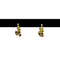 WagnPurr Shop Women's Earrings EARRINGS 14K Hoops with 4 Sets of Gold, Sapphire & Ruby Heart Charms