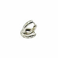 WagnPurr Shop Women's Earrings EARRINGS 14K White Gold Mini Diamond Huggies - Silver