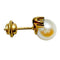 WagnPurr Shop Women's Earrings EARRINGS 14K Yellow Gold Pearl & Diamond Studs