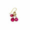 WagnPurr Shop Women's Earrings EARRINGS 14K Yellow Gold with Pink Sapphire Dangles