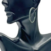 WagnPurr Shop Women's Earrings EARRINGS Sterling Silver Blue Diamond Hoop Earrings with 18K Gold Posts