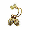 WagnPurr Shop Women's Earrings ME&RO 14K Gold & Diamond Skull Earrings