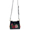 WagnPurr Shop Women's Handbag DOLCE & GABBANA 2-Way Sicily Rose Print Leather Handbag - Black NEW w/Out Tags
