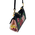 WagnPurr Shop Women's Handbag DOLCE & GABBANA 2-Way Sicily Rose Print Leather Handbag - Black NEW w/Out Tags