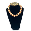 WagnPurr Shop Women's Necklace ANNETTE MARIE Vintage Hand Knotted Coral Beaded Necklace