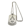 WagnPurr Shop Women's Necklace CHROME HEARTS Dog Tag Fleur de Lis