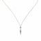 WagnPurr Shop Women's Necklace NECKLACE 14K White Gold with Diamond Cross & Dagger Pendant