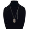 WagnPurr Shop Women's Necklace NECKLACE Rhinestone Cross Dog Tag - Silver New w/Out Tags