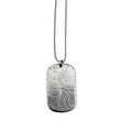 WagnPurr Shop Women's Necklace NECKLACE Rhinestone Cross Dog Tag - Silver New w/Out Tags