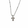 WagnPurr Shop Women's Necklace NECKLACE Sterling Silver Cross Pendant with Diamonds & Sapphires