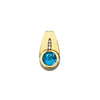 WagnPurr Shop Women's Necklace PENDANT 14K Yellow Gold with 4K Topaz Stone & Diamonds