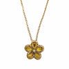 WagnPurr Shop Women's Necklace ZYDO 18K Yellow Gold Pendant Necklace with Briolette Sapphires & Diamonds