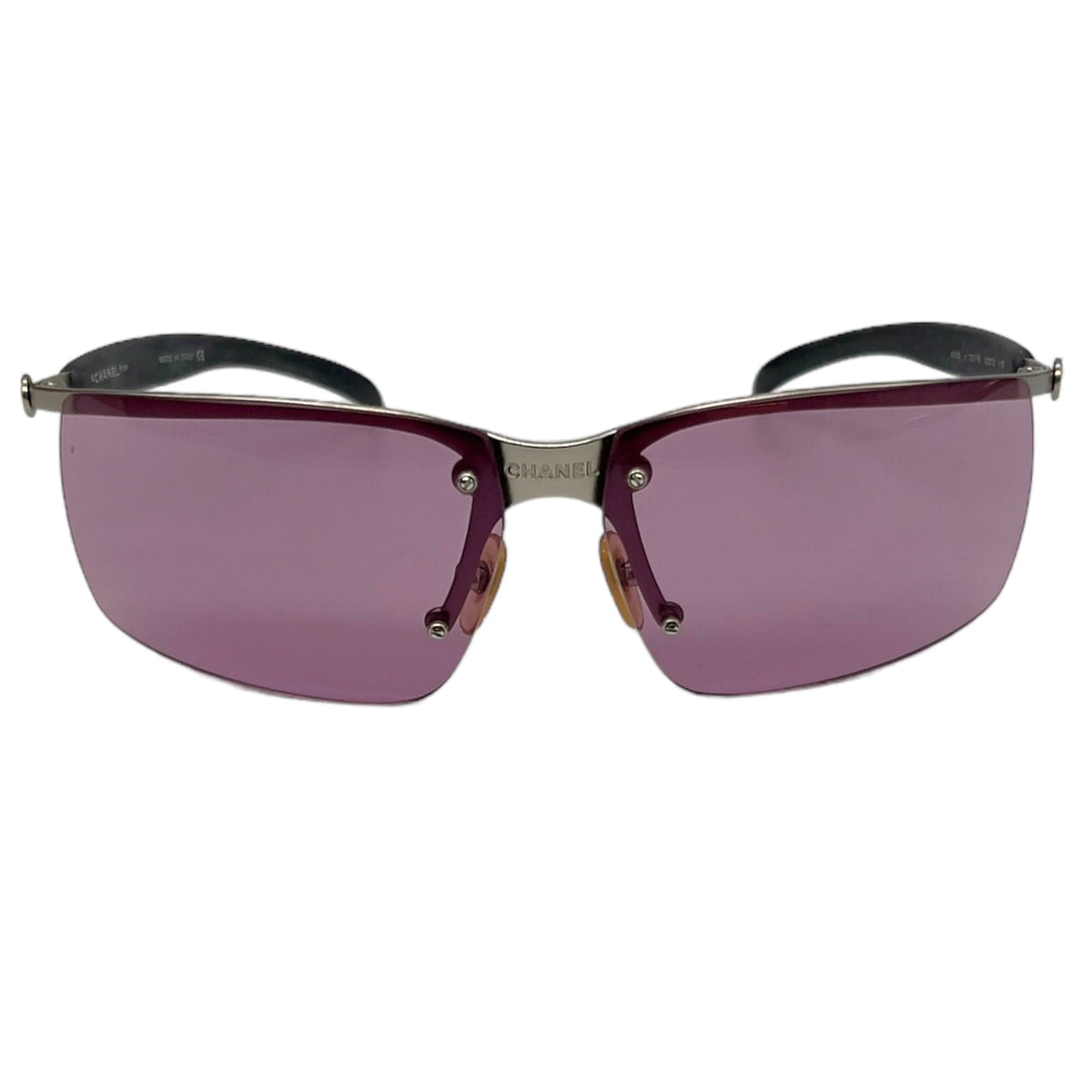 CHANEL Vintage 1990s #4009 Rimless Sunglasses - Purple