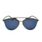 WagnPurr Shop Women's Sunglasses CHRISTIAN DIOR Metal Reflected Sunglasses - Ruthenium & Blue