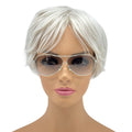 WagnPurr Shop Women's Sunglasses JUDITH LEIBER Vintage Aviator Sunglasses-Silver