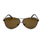 WagnPurr Shop Women's Sunglasses JUDITH LEIBER Vintage Aviator Sunglasses with Red Swarovski Crystals - Bronze