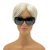 WagnPurr Shop Women's Sunglasses VERSACE Vintage Square Frame Shield Mask Sunglasses-Black